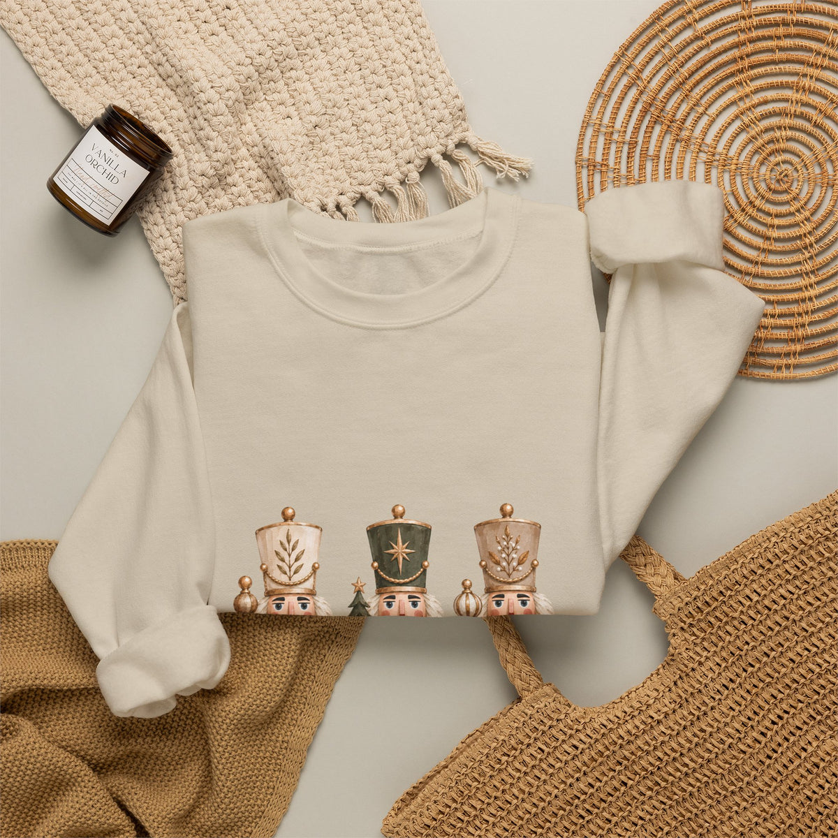 Nutcracker Trio Christmas Crewneck Sweatshirt