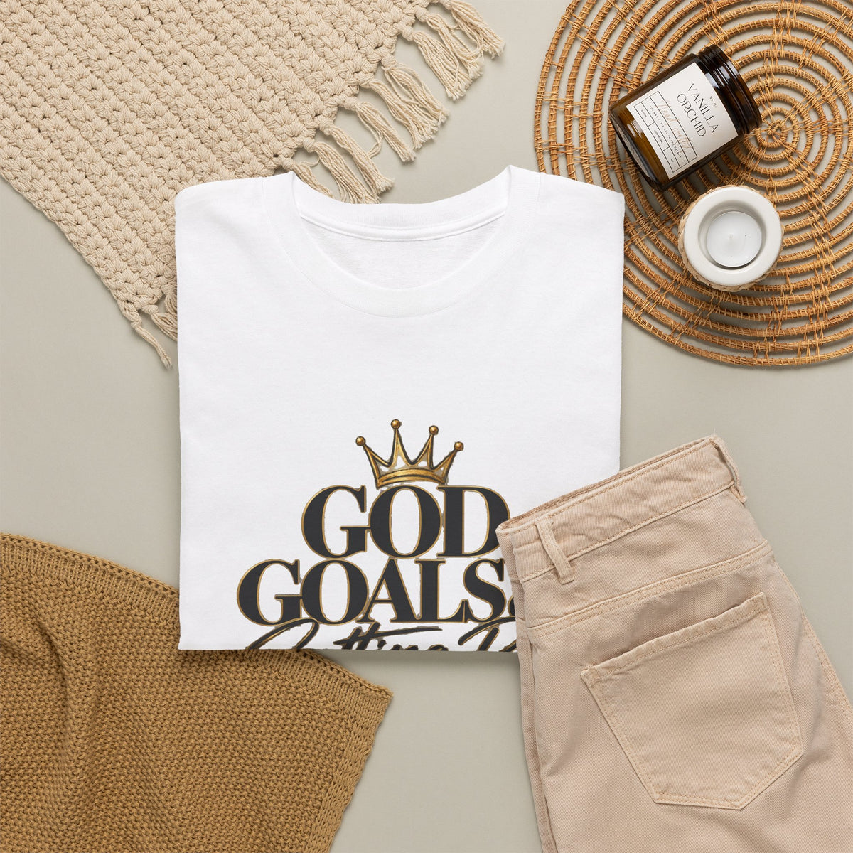 God, Goals & Getting Paid Tee — Inspirational Faith & Hustle Graphic T-Shirt