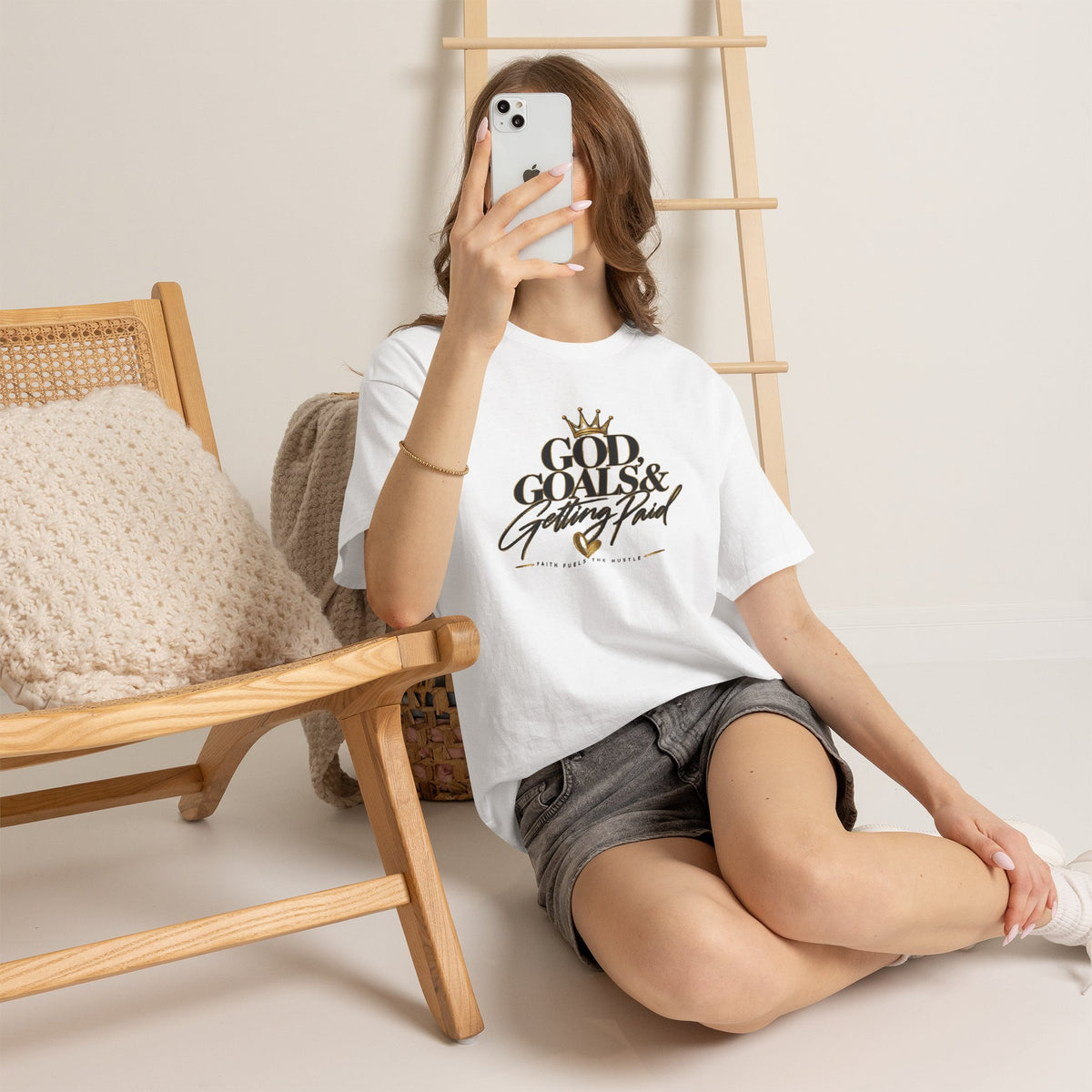 God, Goals & Getting Paid Tee — Inspirational Faith & Hustle Graphic T-Shirt