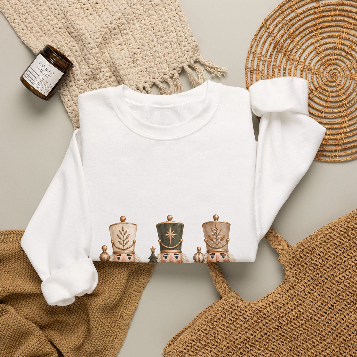 Nutcracker Trio Christmas Crewneck Sweatshirt